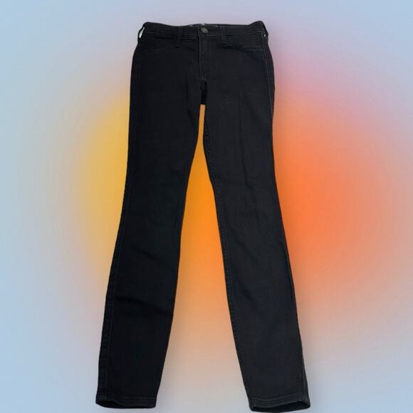 HOLLISTER Women’s 00S Black HIGH RISE JEAN LEGGING - Picture 2 of 4